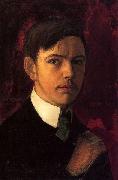 August Macke Self-portrait oil